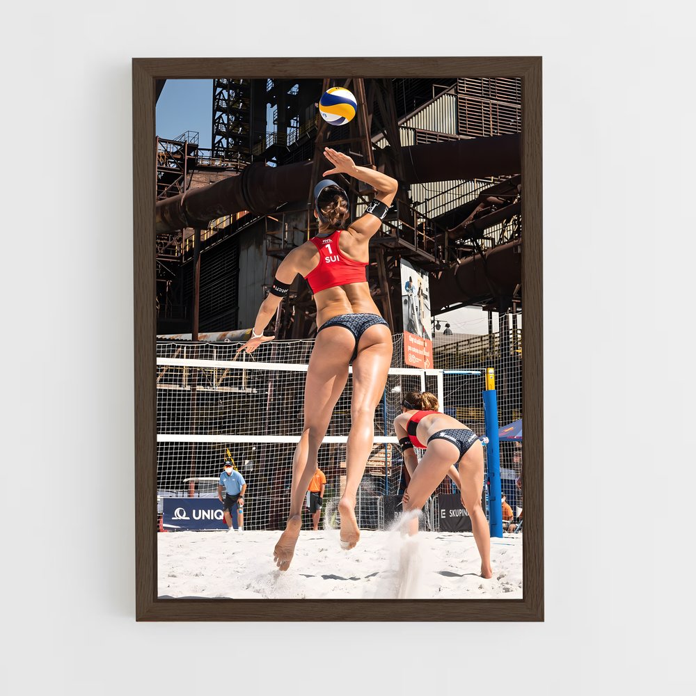 Poster Beach Volley Éclat – affiche Beach-volley (vue 5)
